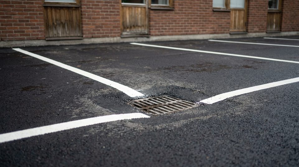 Asfaltering av parkering