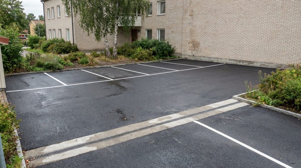 Asfaltering av parkering