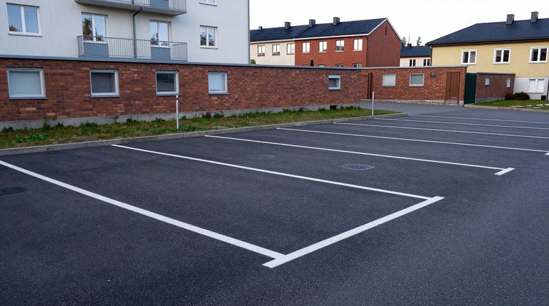 Asfaltering av parkering
