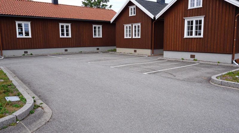 Asfaltering av parkering