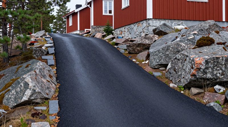 Asfaltering av uppfart