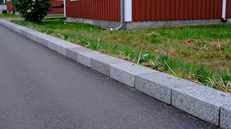 Kantsten mot asfalt